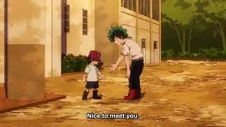 Deku Meets Kota for the first time but kota is going further beyond.