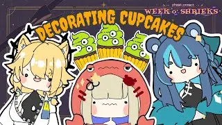Decorating Spooky Cupcakes w/ @KanekoLumi  & @FujikuraUruka  #PhaseWeekOShrieks