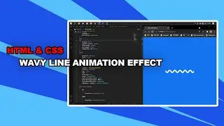 HTML & CSS | CSS Wavy Line Animation Effect