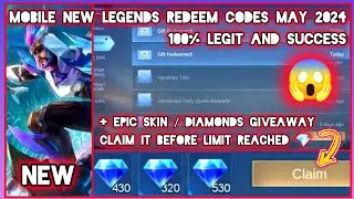 Mobile Legends Redeem codes May 10, 2024 - ML Redeem codes Today! Get your Reward for 100% Legit
