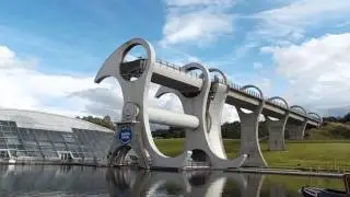 Falkirk Wheel in the Scottish Chanals