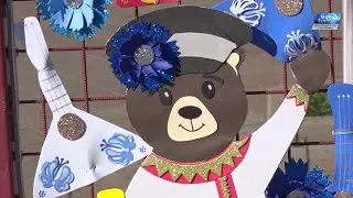 Символами русской культуры детские сады украсили ко Дню народного единства арт-объект «Туапсе»