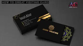 How to create a visiting Card and Business Card, Graphic Designing