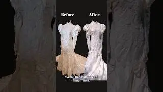 1980s Vintage Wedding Dress Restoration: Pearl Romance