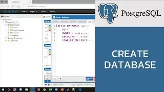 สอน PostgreSQL: การสร้างฐานข้อมูล create database