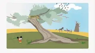 Zoo mix-Леопард/Фламинго