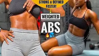 Get STRONG DEFINED ABS Faster | 10 Min Killer Weighted Abs + Obliques Workout