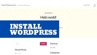 Installing WordPress on a Linux Server - WordPress Demo Part 3