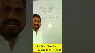 Double Objects in Active Voice || English Grammar Learning