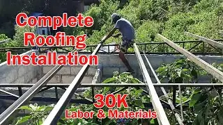 Complete Steel Trusses and Roofing Installation | 30 sqm house.