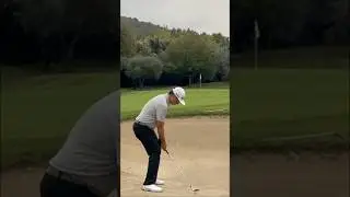 69 yard bunker shot, 60 degree wedge ⛳️ #golfshorts #simplegolftips #improveyourgolf