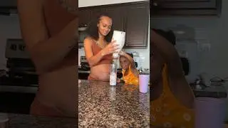 Letting our toddler make us chia tea
