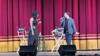 Lin-Manuel Miranda and Renee Elise Goldsberry sing Satisfied at the United Palace Theater!