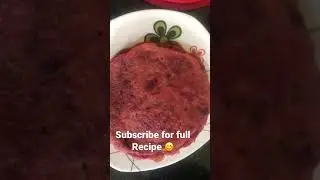 Trending Liquid Dough Paratha in 5 Mins #beetrootparatha #paratharecipe  #shorts #shortvideo