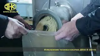 Измельчение чеснока в волчке ДВАК В 160-01, приготовление чесночной пасты.