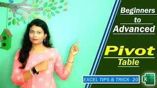 Pivot table for beginners to Advanced in Hindi | Pivot टेबल full tutorial @DTech Official