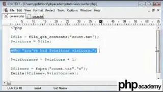 Simple Visitor Counter Tutorial in PHP [English]