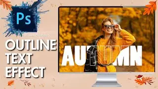 how to outline text effect in 