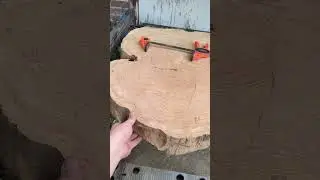 калибровка массива на каретке без рейсмуса #woodminimal #woodworking #short
