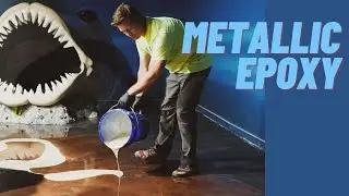 EPIC AQUARIUM EPOXY RESIN Floor: How to Pour 12k feet in 12 metallic epoxy colors