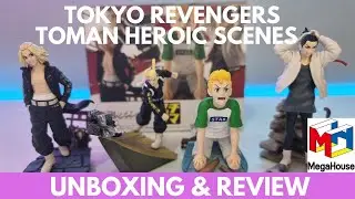 RE-UPLOAD Unboxing Tokyo Revengers figures Toman Heroic Scenes MegaHouse Draken Baji Takemichi Mikey