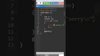 say sorry in programming language 😎#program #shorts #coding #viral