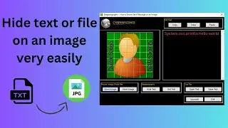 How to Hide Any Text or Files on an Image Very Easily by QuickStego 2024 | Steganography Tutorial