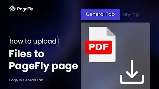 Allow Customers to Download PDF File from Shopify store using PageFly