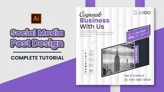 Master Social Media Post Design: A Complete YouTube Tutorial!, Adobe Illustrator, Create Post Design