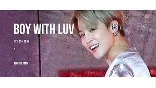 191225 BOY WITH LUV BTS JIMIN FOCUS @ SBS GAYO DAEJEON MUSIC AWARDS FESTIVAL｜방탄소년단 지민 작은것들을 위한 시 직캠