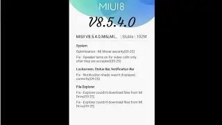 Latest MIUI8 V8.5.4.0 Available for Redmi 3s /3s prime