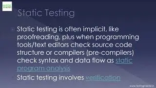 StaticDynamicPassiveTesting