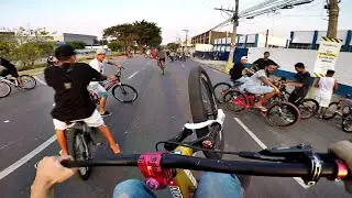FUI NO ENCONTRO DE BIKE MUITO GRAU