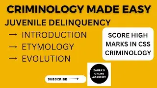 Criminology Lecture 4/Juvenile Delinquency/Juvenile Justice System/Historical Perspective