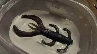 How to make plaster molds for soft plastic fishing baits #Howto #plaster