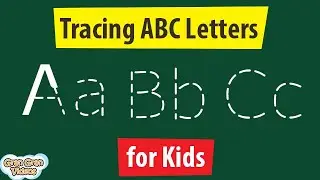 Tracing Letters for Kids A, B, C, and D - ABCD - Capital and Small Letters