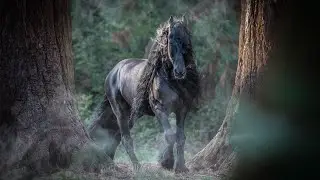 Фризские лошади