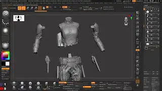 Bo Katan Character Sculpting in Zbrush part -11 Cut parts and add keys for 3D print II Final Wrapup