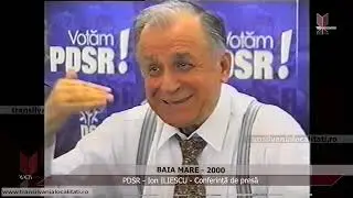 BAIA MARE (2000) -  PDSR - Ion ILIESCU  - Conferință de presă