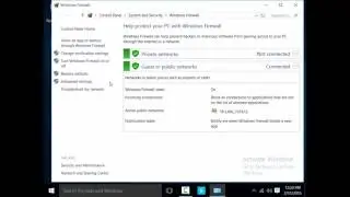 Windows 10 - turn on/off Firewall