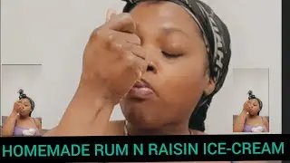 Homemade Rum n Raisin Ice-cream