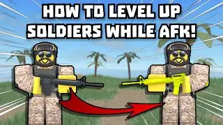 HOW TO LEVEL UP YOUR SOLDIERS WHILE AFK IN MILITARY TYCOON ROBLOX!
