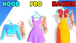 NOOB vs PRO vs HACKER in Dress Shooter Run