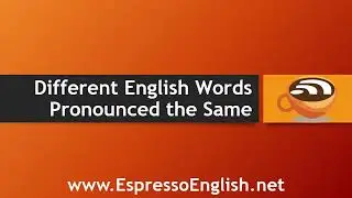 Pronunciation of English words