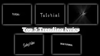 Top 5 Alight motion Text Animation Preset | New Trending Text Preset Free Download | skar tutorial