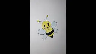 Draw a Cute Honey Bee from Number 3