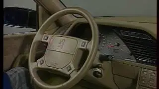 Peugeot 605, équipements de sécurité passive, airbag et prétensionneurs