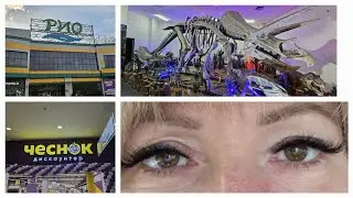 VLOG 22.05.2024 г Наращивание ресниц/ ТЦ РИО/ Магазин Чеснок/ Наши покупки/ Динозавры
