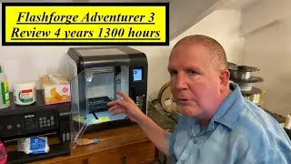 Flashforge Adventurer 3 review after 4 year of ownership and 1300 hours of use, all the details.