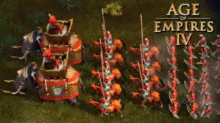 Age of Empires 4 - MASSIVE ATTACK BY WAR ELEPHANTS OF THE SULTAN OF DELHI